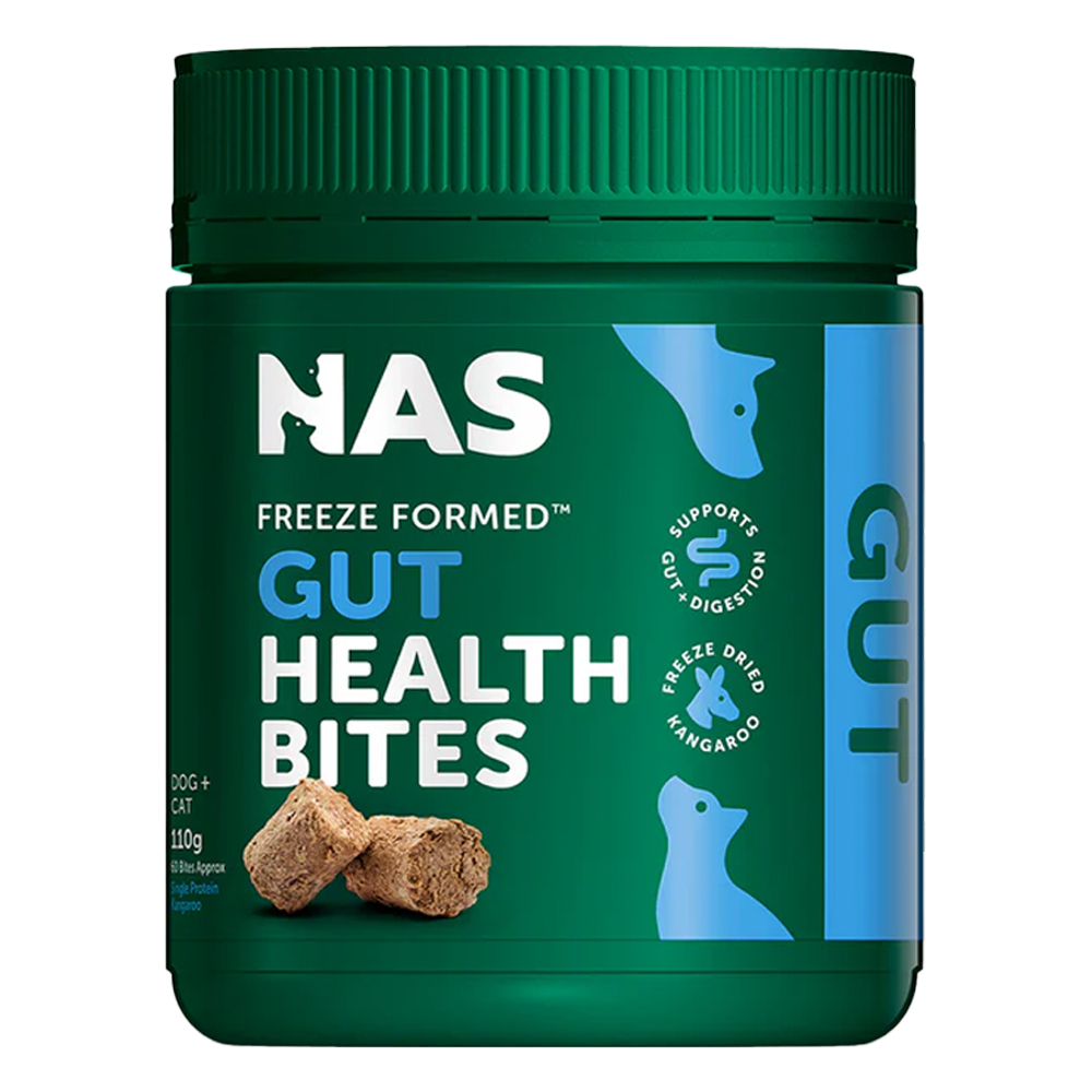 Natural Animal Solutions (NAS) Freeze Formed Gut Health Bites for Dogs & Cats